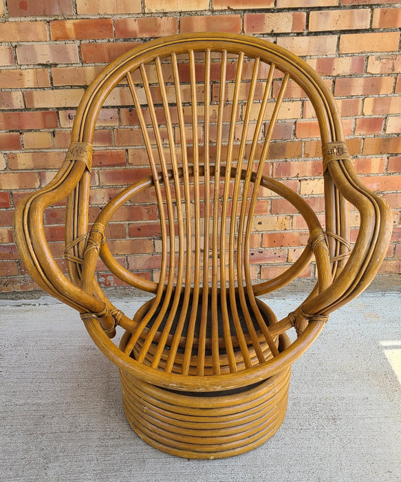 RATTAN SWIVEL EGG CHAIR