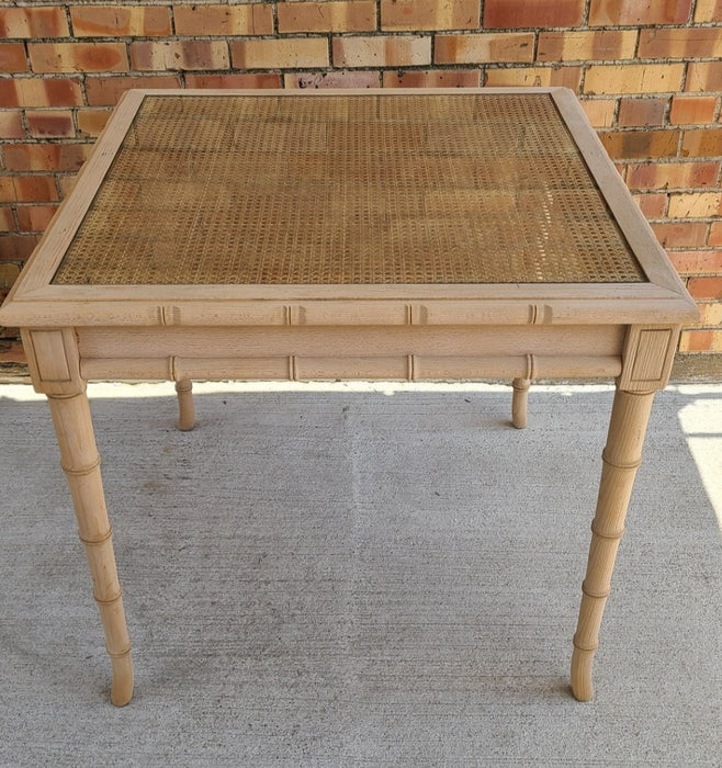 RAW BEECH FAUX BAMBOO GAME TABLE