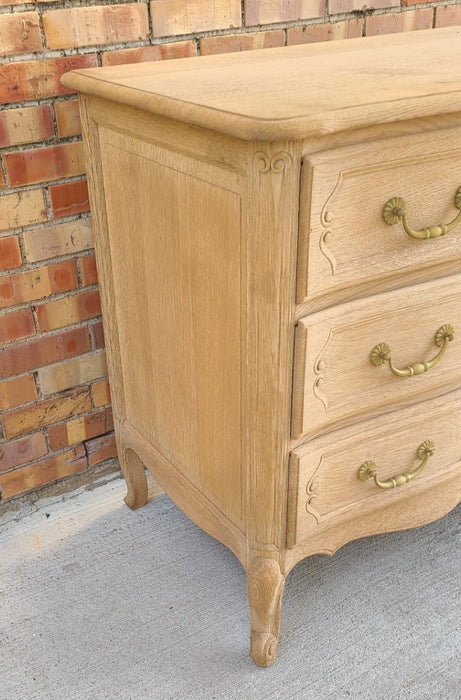 LARGE RAW OAK 3 DRAWER CHEST