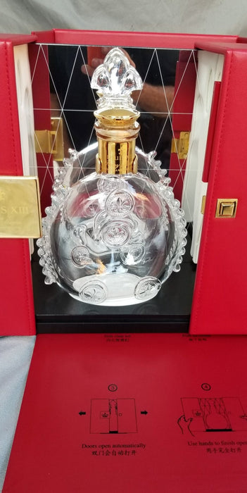 BACARRAT LOUIS XIII GLASS BOTTLE IN RED CASE