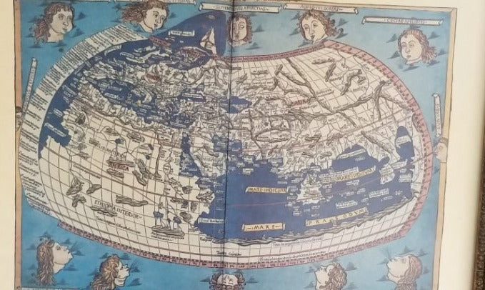 SMALL REPRODUCTION MAP OF THE GLOBE