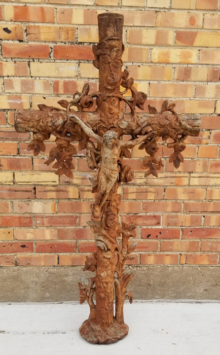 FRENCH CAST IRON FIELD CROSS