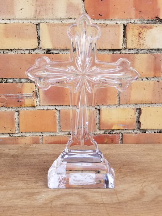 STANDING GLASS CROSS