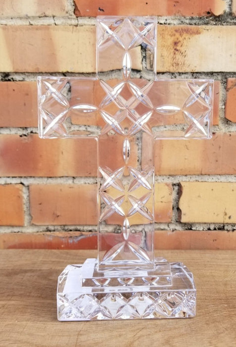 STANDING GLASS CROSS