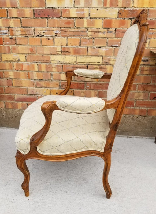 PAIR OF LOUIS XV UPHOLSTERED FAUTEUILS
