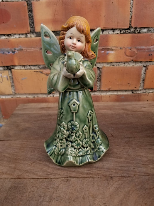 GREEN POTTERY ANGEL