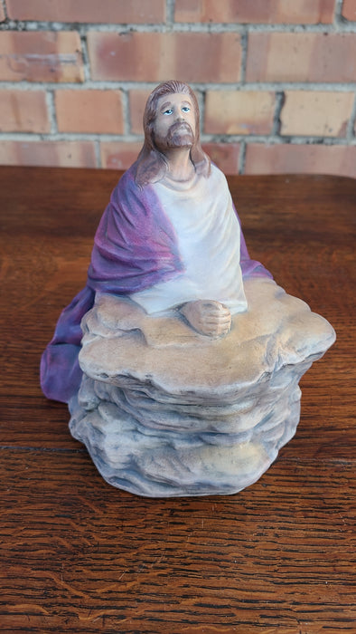 JESUS AT GETHSEMANE CERAMIC STATUE