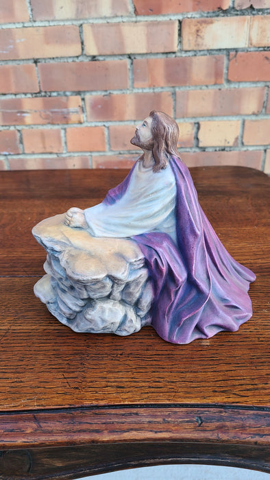 JESUS AT GETHSEMANE CERAMIC STATUE