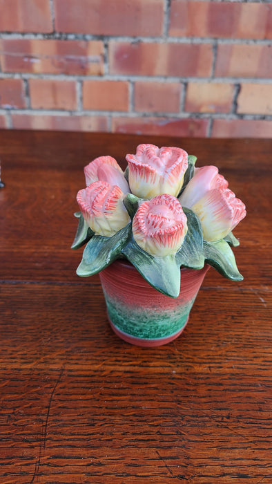 FITZ AND FLOYD FLOWERS IN POT DECOR