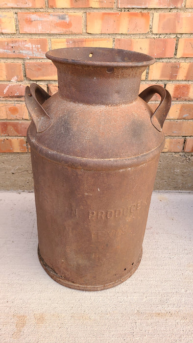 MILK CAN WITH RUSTY PATINA