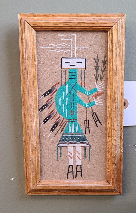 PAIR OF MINI NAVAJO SAND PAINTINGS