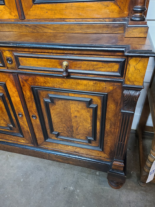 NAPOLEAN III EBONIZED 2 PIECE CABINET