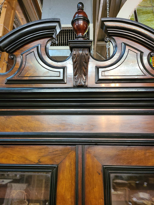 NAPOLEAN III EBONIZED 2 PIECE CABINET