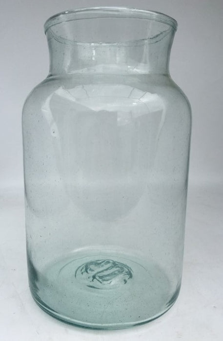 LARGE WIDE MOUTH GLASS JAR