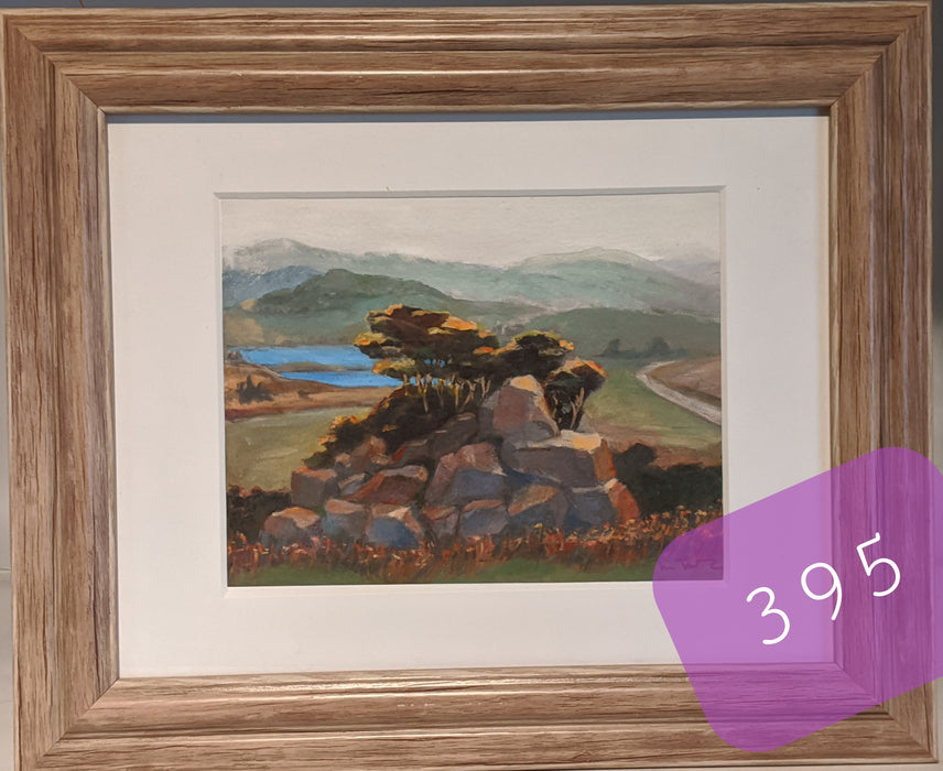 LANDSCAPE WITH LAKES AND ROCKS, SONOMA COUNTY, CA BY MEDLEY MCLARY