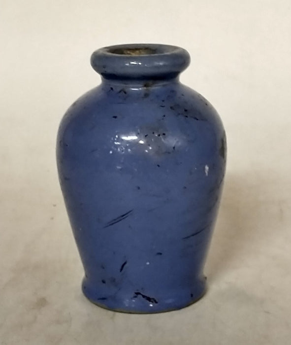 SMALL BLUE POTTERY VASE