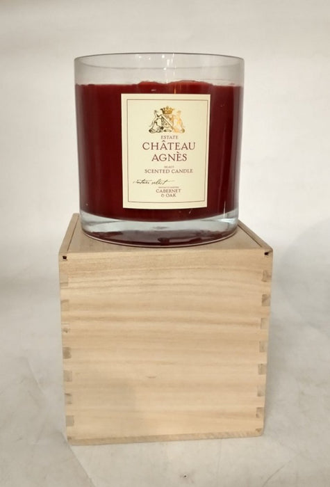 CHATEAU AGNES CANDLE IN WOOD BOX