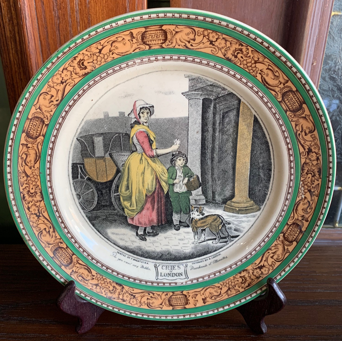 ADAMS "CRIES OF LONDON" TRANSFERWARE PLATE