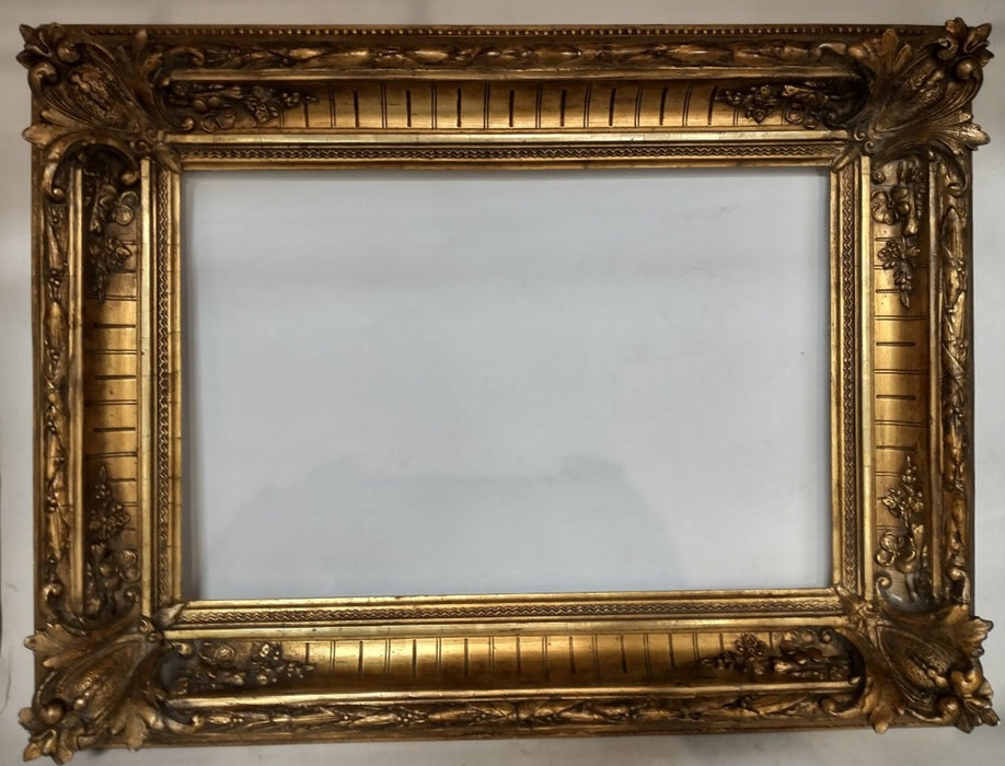 SOLD - ORNATE RECTANGULAR GOLD FRAME