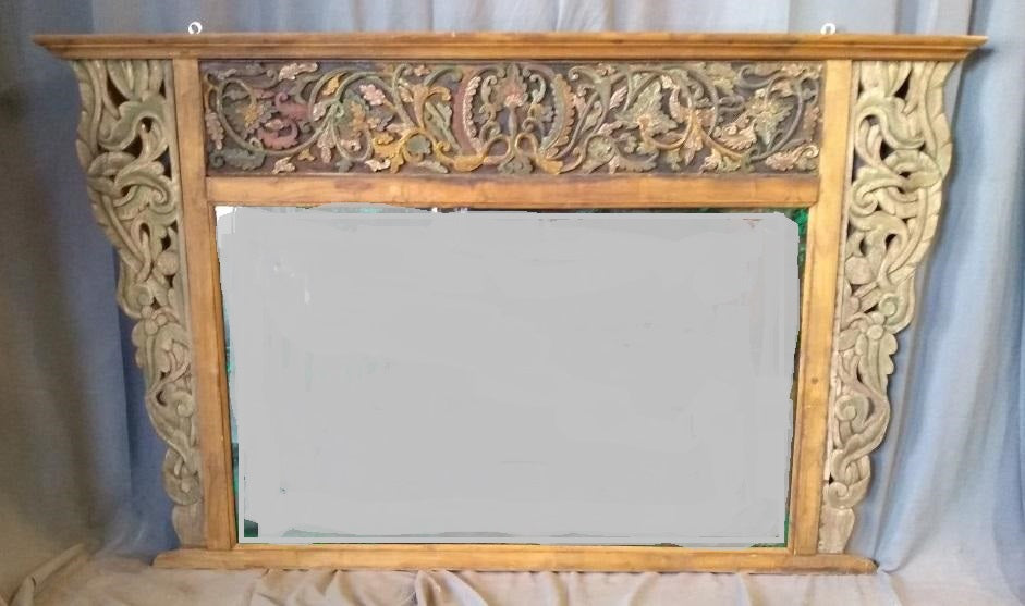 INDONESIAN CARVED FRAME MIRROR