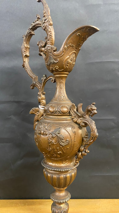 FRENCH 1800'S GRIFFIN METAL URN