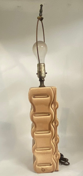 RECTANGULAR BROWN MID-CENTURY LAMP