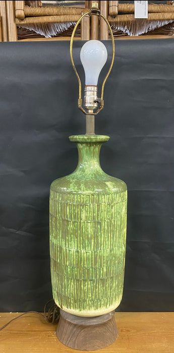 TALL MID-CENTURY GREEN LAMP