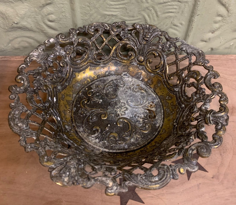 BRONZE COLOR PIERCED BOWL