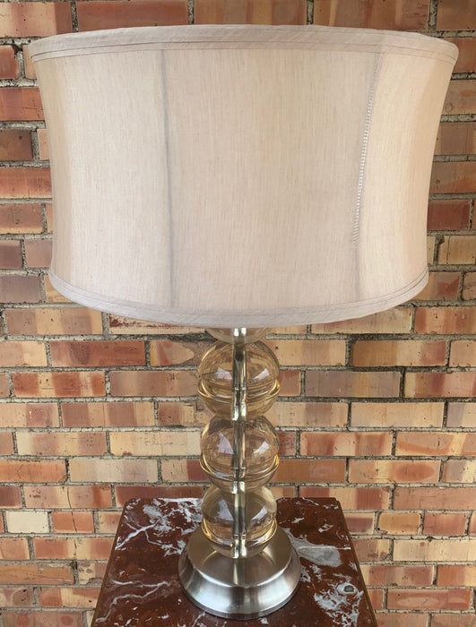 CHROME BASE ACRYLIC TABLE LAMP