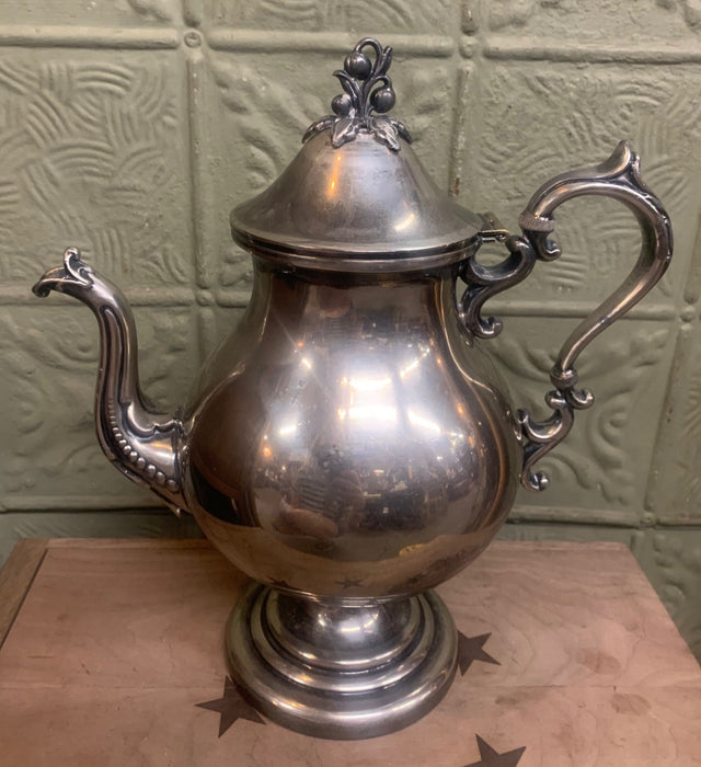 SILVER PLATE LARGE TEAPOT