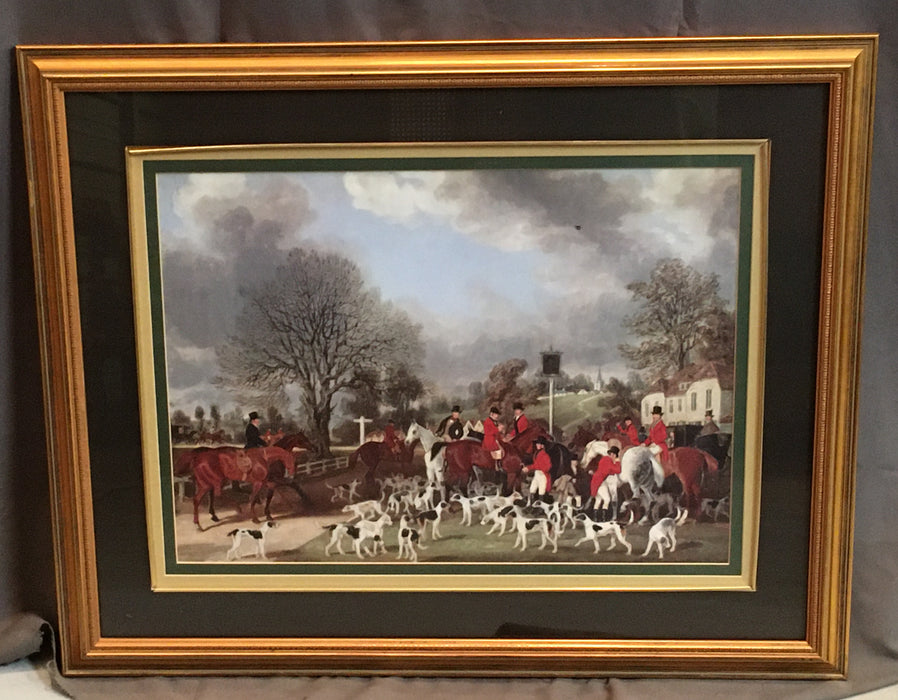 FRAMED ENGLISH HUNT PRINT