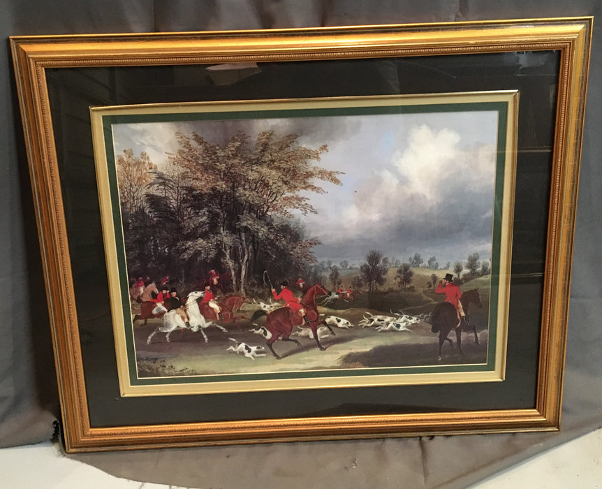 FRAMED ENGLISH HUNT PRINT