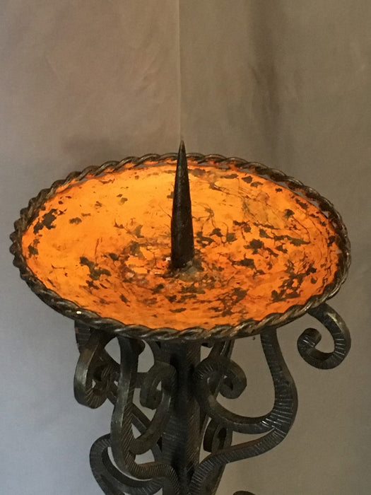 LARGE IRON CANDLE STAND