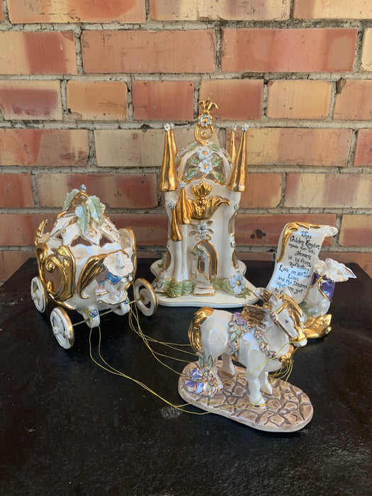 SOLD TO TED SET OF 3 FANTASY DECOR PIECES - AS FOUND