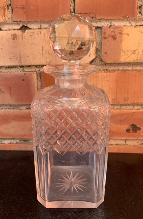 SQUARE CRYSTAL DECANTER