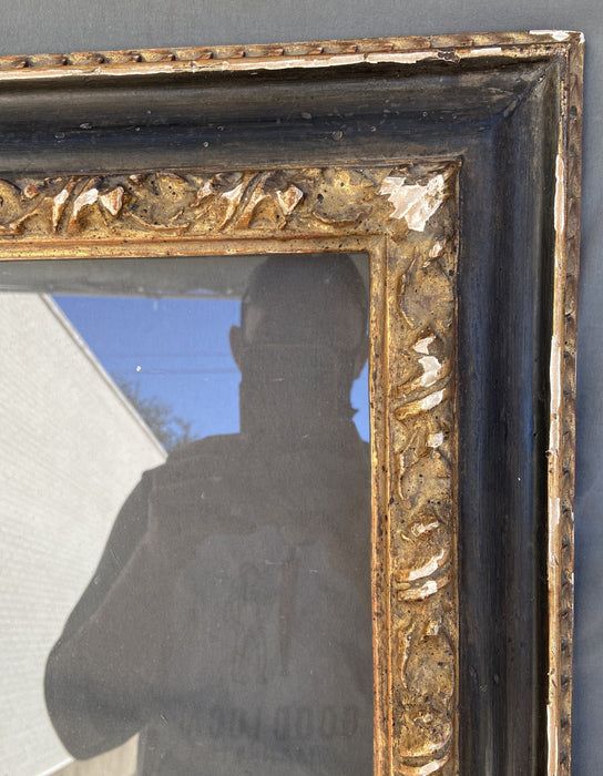 ORNATE GOLD AND BLACK FRAME WITH GLASS