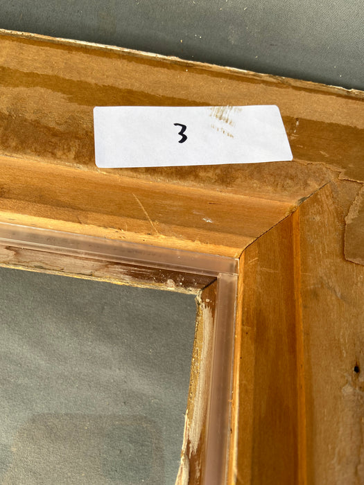 ORNATE GOLD AND BLACK FRAME WITH GLASS