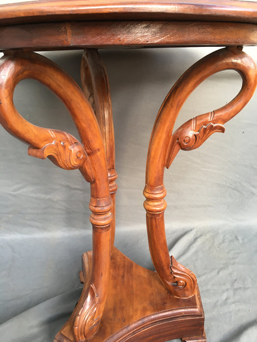 SWAN HEAD LEGGED SMALL ROUND TABLE - NOT OLD