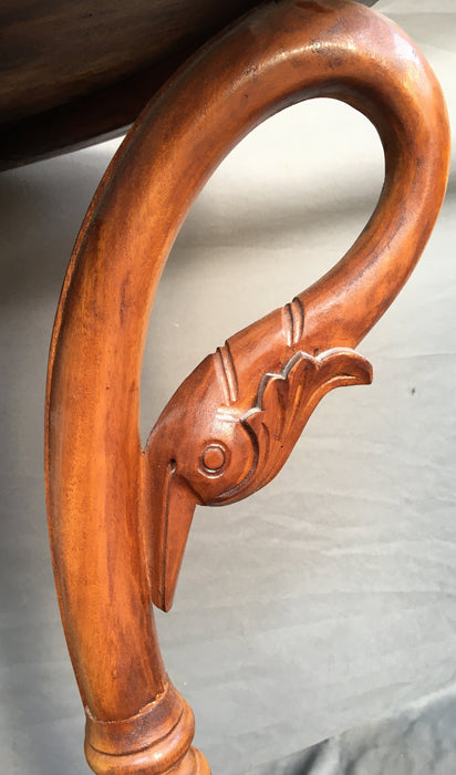 SWAN HEAD LEGGED SMALL ROUND TABLE - NOT OLD