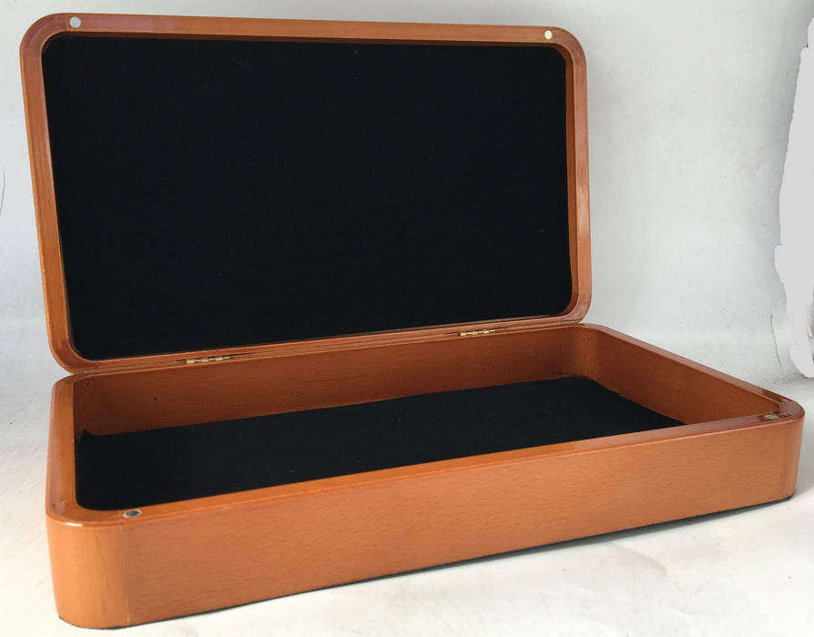 ITALIAN WOOD BOX WITH MAP DESIGN