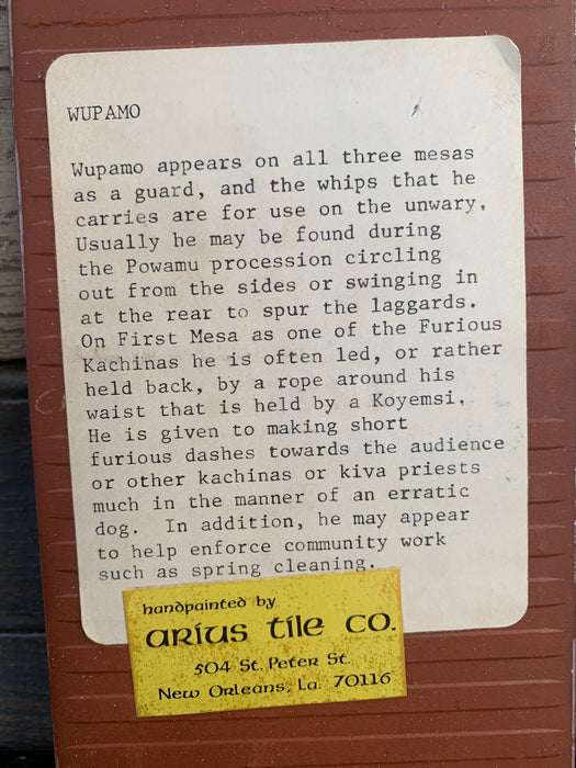 WUPAMO INDIAN TILE