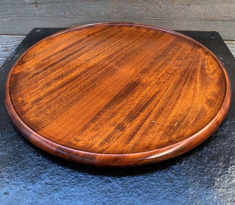 ROUND WOOD TRAY