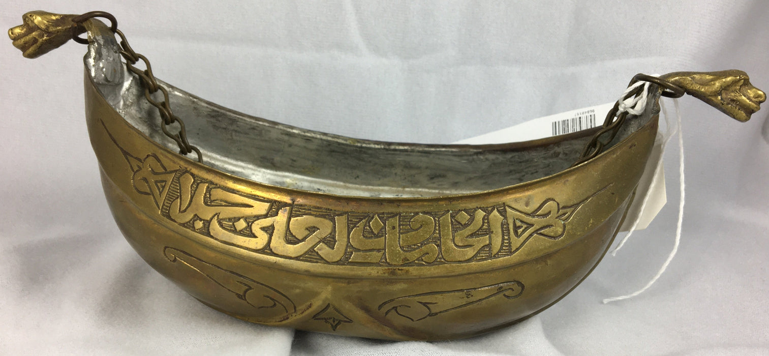 hanging boat planter BRASS HANGING VIKING BOAT PLANTER — Lots of Furniture