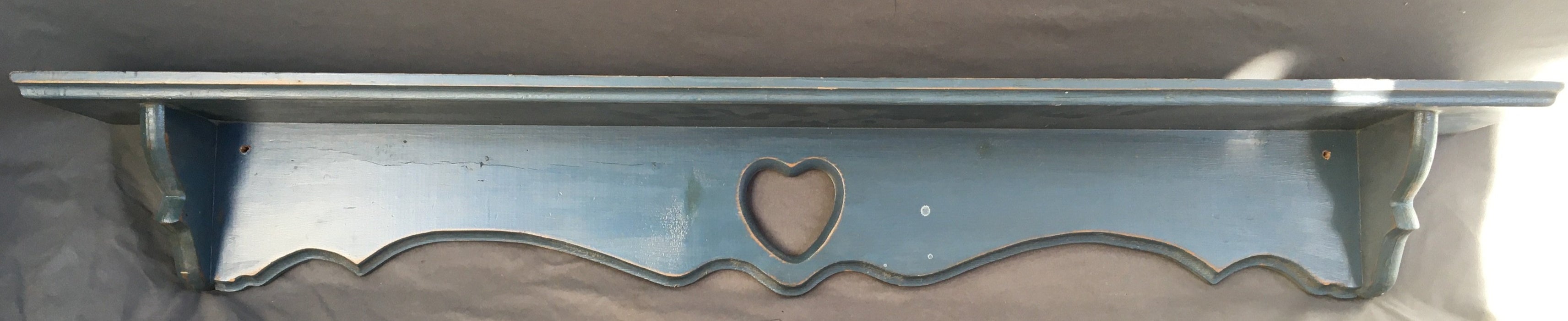 BLUE GREY WALL SHELF