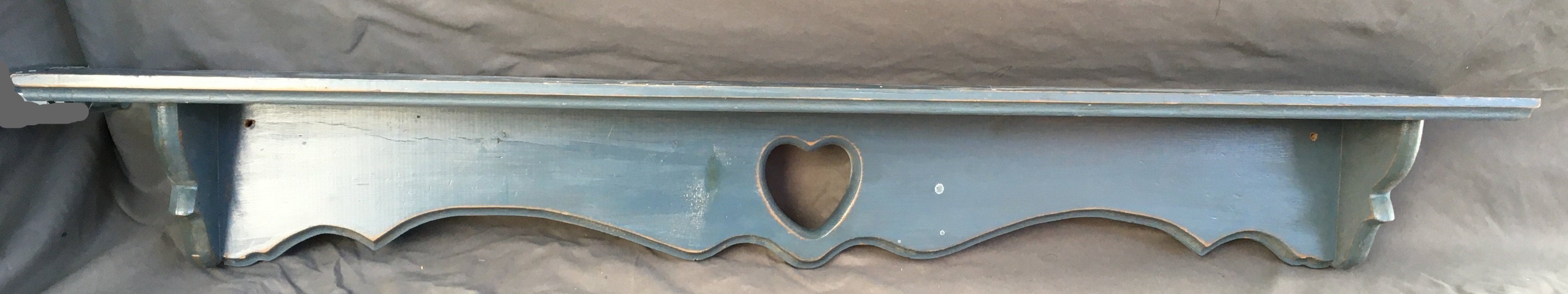 BLUE GREY WALL SHELF