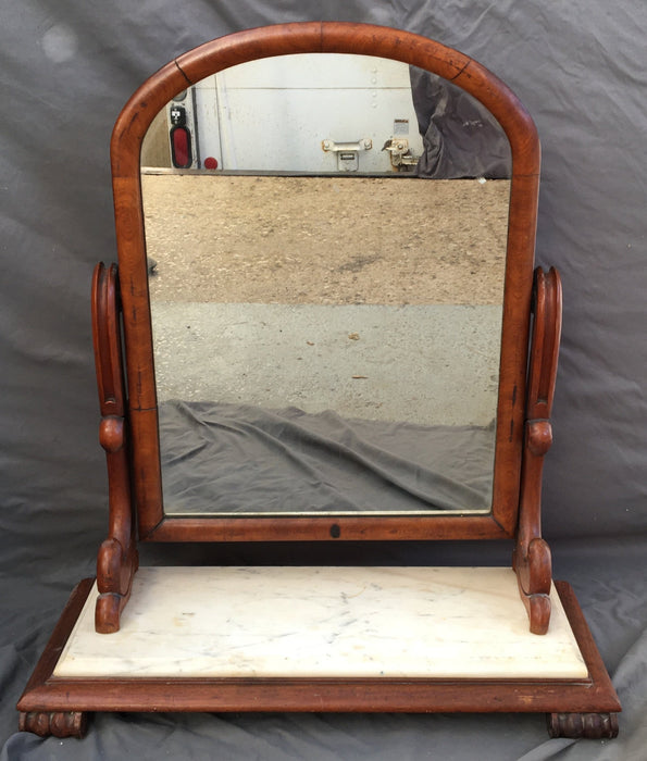 MARBLE TOP LATE 19TH CENTURY SHAVING MIRROR