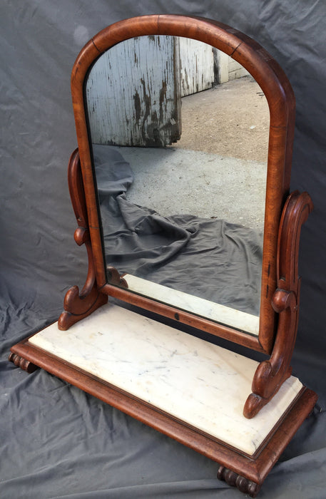 MARBLE TOP LATE 19TH CENTURY SHAVING MIRROR