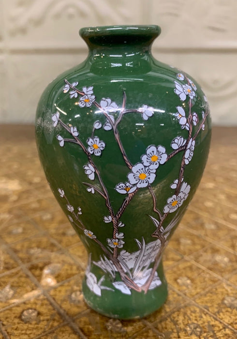 TINY GREEN JAPANESE VASE