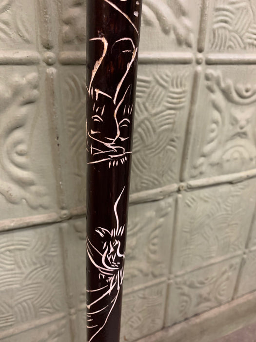 CARVED WALKING STICK