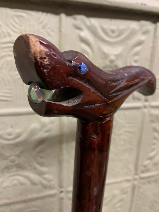 CARVED WALKING STICK